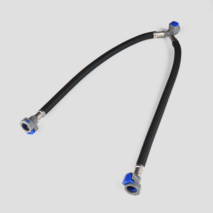 Manguera trenzada metálica de doble cabeza