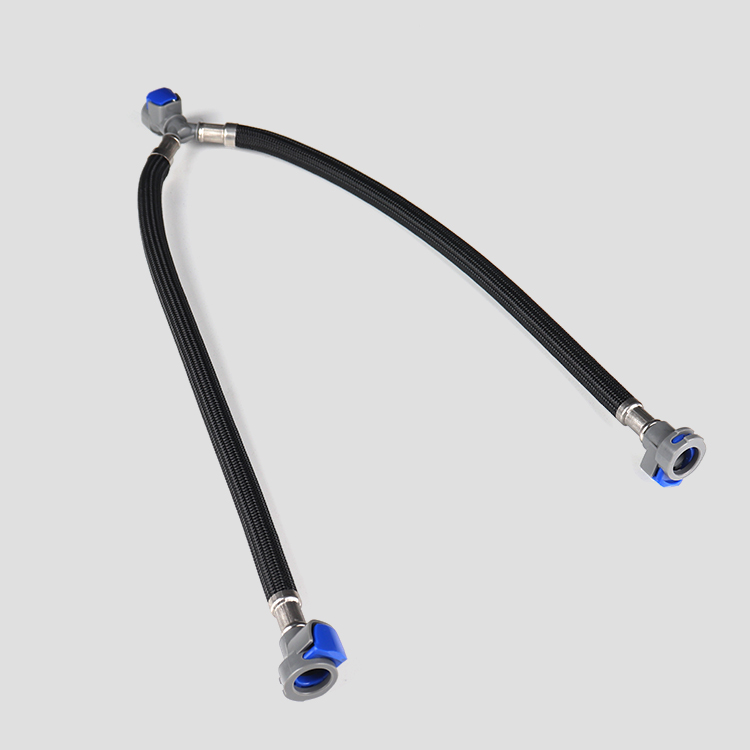 Manguera trenzada metálica de doble cabeza